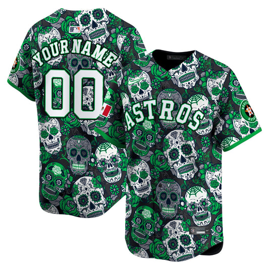 Astros Sugar Skull Mexico Vapor Premier Limited Custom Jersey - Printed