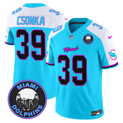 Dolphins Miami Vice Vapor Limited Jersey V3 - All Stitched