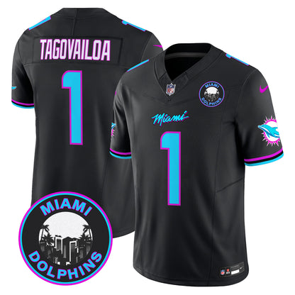 Dolphins Miami Vice Vapor Limited Jersey V3 - All Stitched