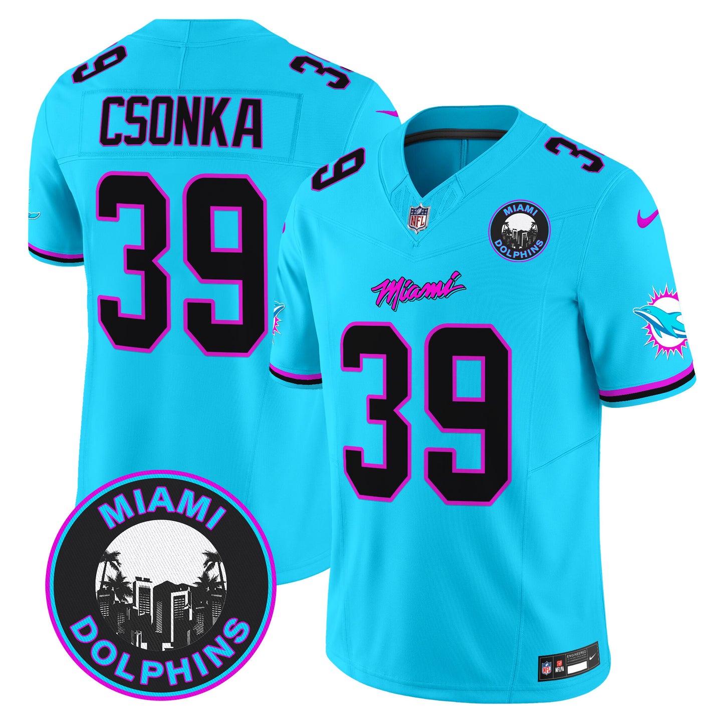 Dolphins Miami Vice Vapor Limited Jersey V3 - All Stitched