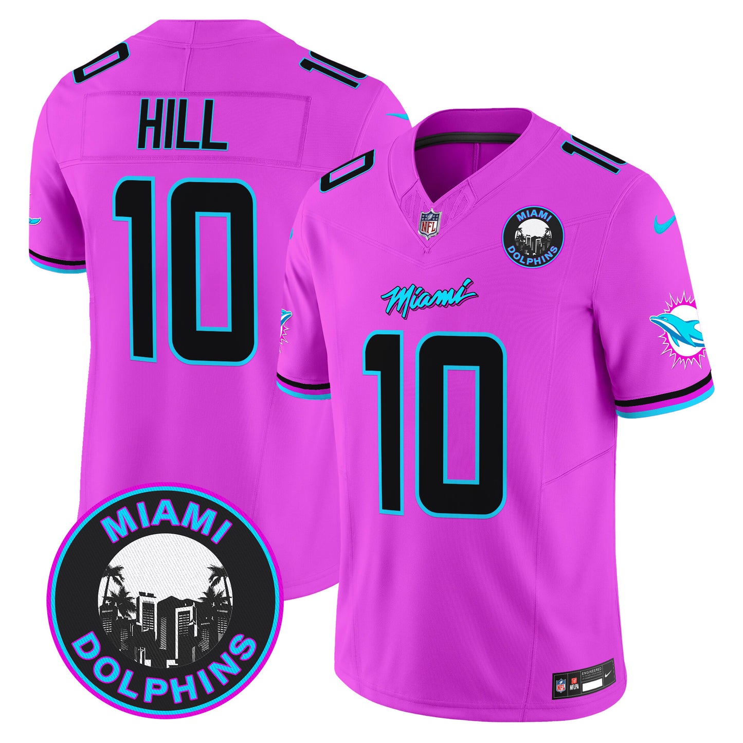 Dolphins Miami Vice Vapor Limited Jersey V3 - All Stitched