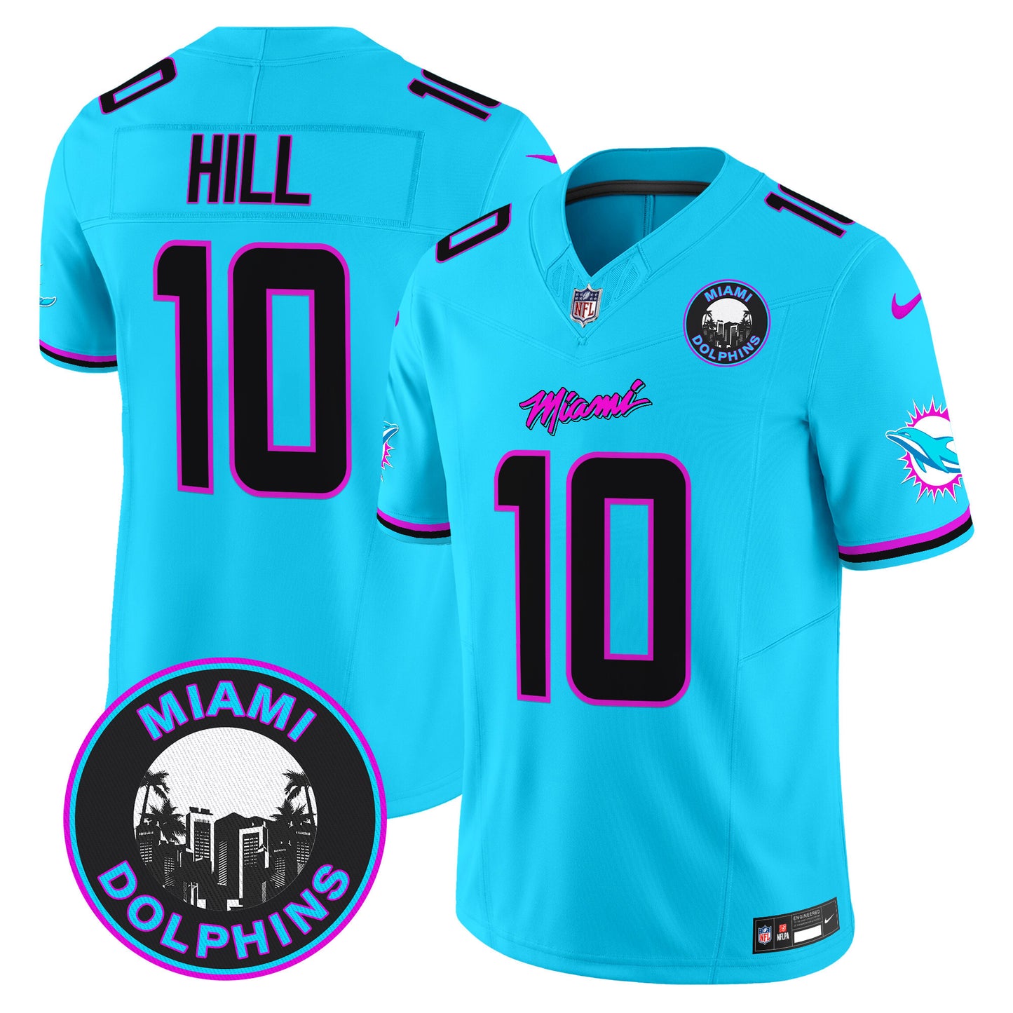 Dolphins Miami Vice Vapor Limited Jersey V3 - All Stitched