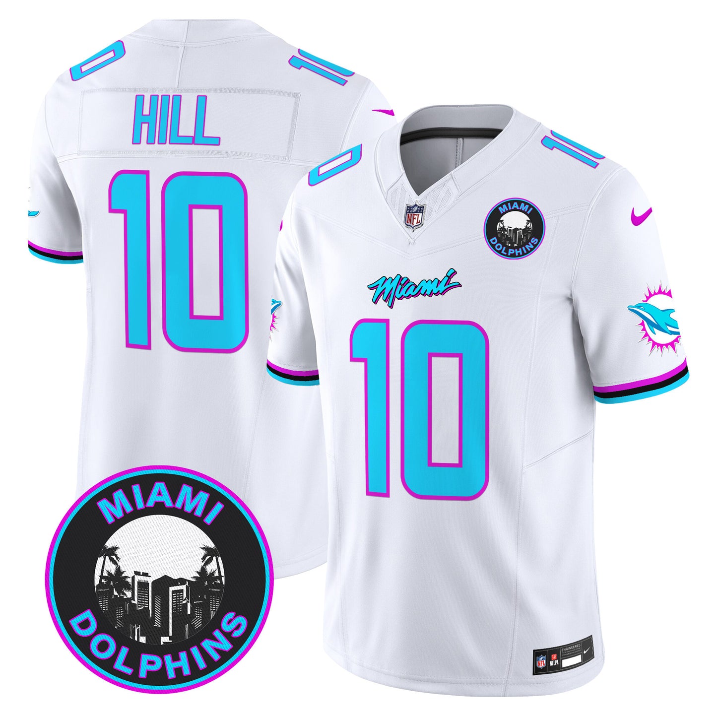 Dolphins Miami Vice Vapor Limited Jersey V3 - All Stitched