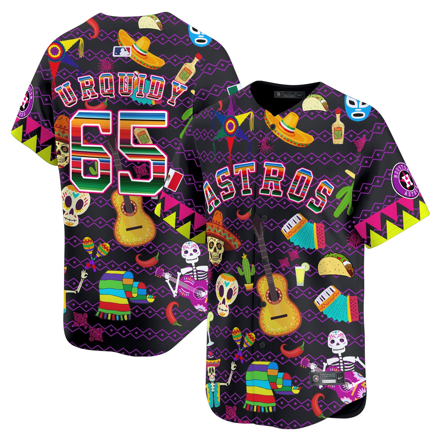 Astros Mexico Cinco De Mayo Vapor Premier Limited Jersey - Printed