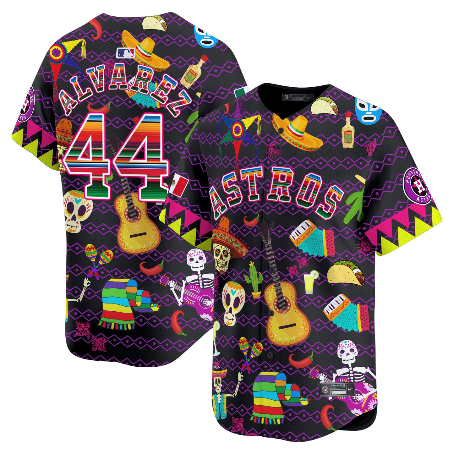 Astros Mexico Cinco De Mayo Vapor Premier Limited Jersey - Printed