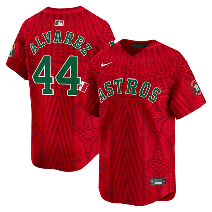 Astros Mexico Aztec Pattern Vapor Premier Limited Jersey - Printed