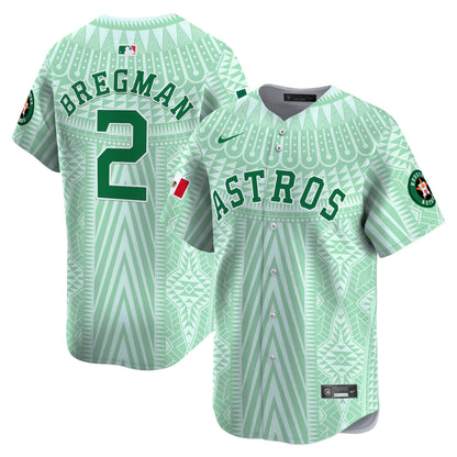 Astros Mexico Aztec Pattern Vapor Premier Limited Jersey - Printed