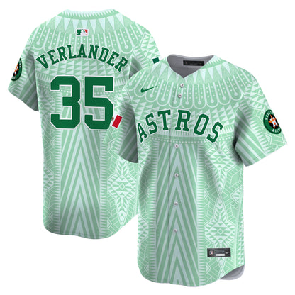 Astros Mexico Aztec Pattern Vapor Premier Limited Jersey - Printed