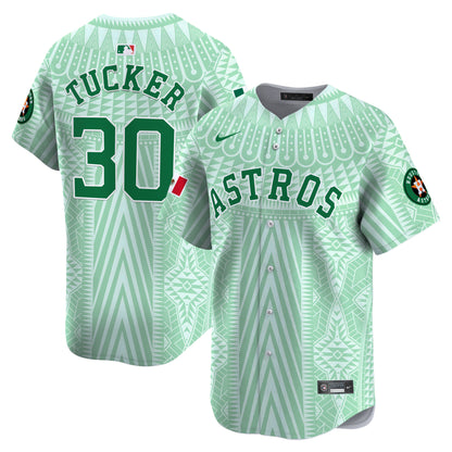 Astros Mexico Aztec Pattern Vapor Premier Limited Jersey - Printed