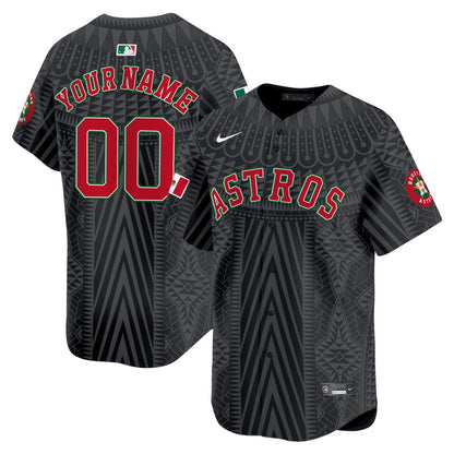 Astros Mexico Aztec Pattern Vapor Premier Limited Custom Jersey - Printed