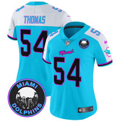 Women's Dolphins Miami Vice Vapor Limited Jersey V3 - All Stitched