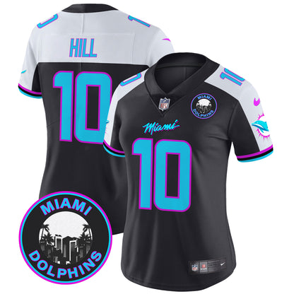 Women's Dolphins Miami Vice Vapor Limited Jersey V3 - All Stitched