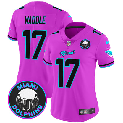 Women's Dolphins Miami Vice Vapor Limited Jersey V3 - All Stitched