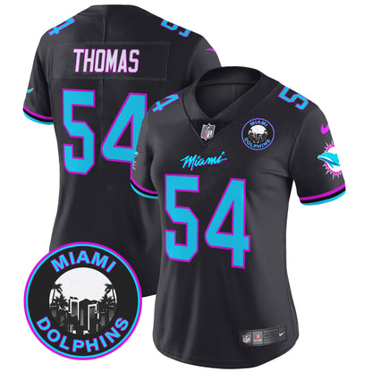 Women's Dolphins Miami Vice Vapor Limited Jersey V3 - All Stitched