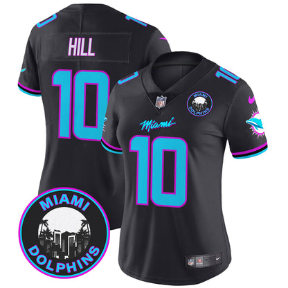 Women's Dolphins Miami Vice Vapor Limited Jersey V3 - All Stitched