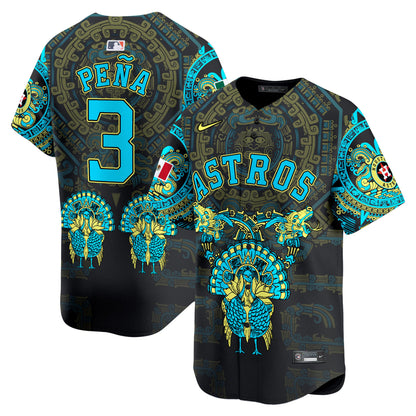 Astros Mexico Aztec Vapor Premier Limited Jersey - Printed