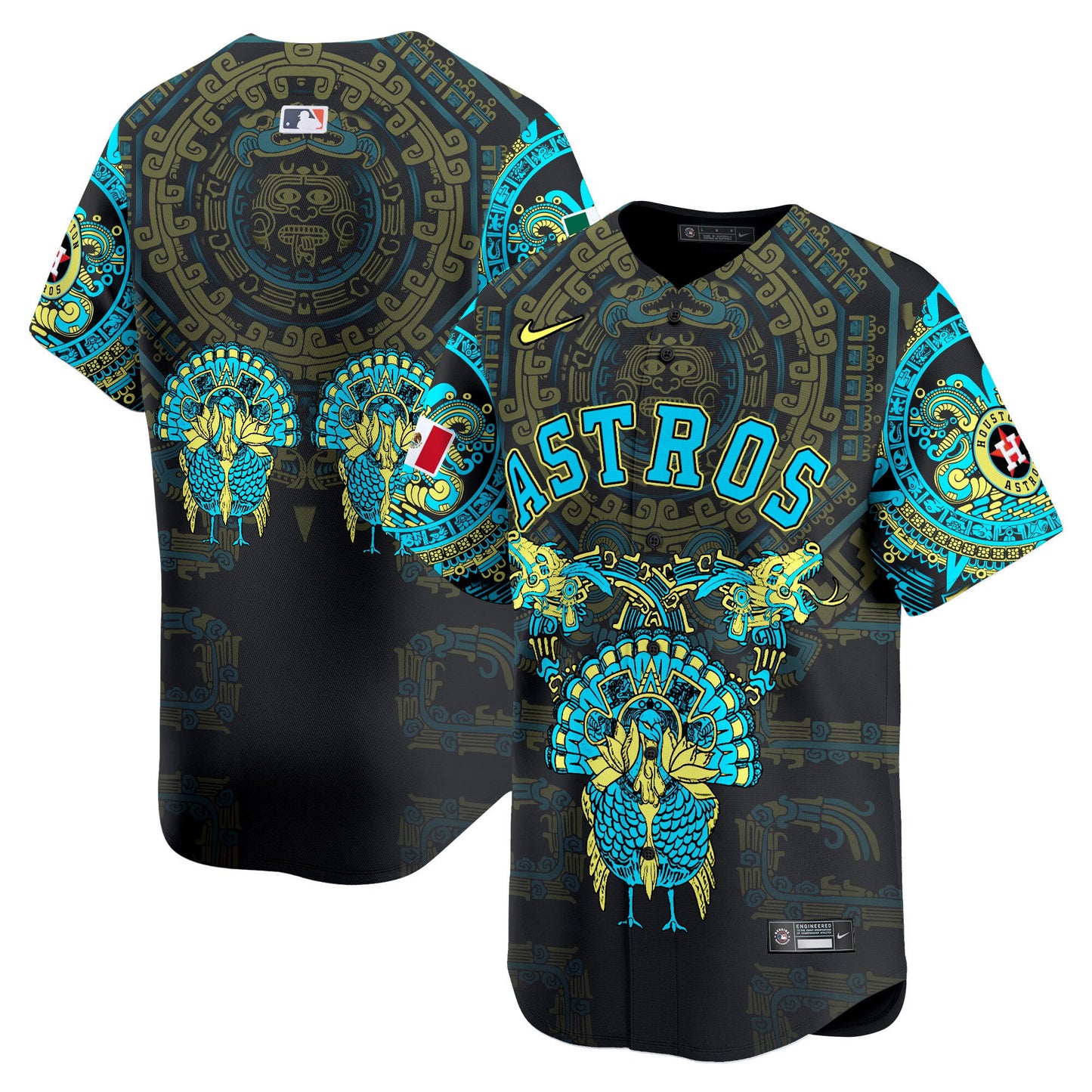 Astros Mexico Aztec Vapor Premier Limited Jersey - Printed