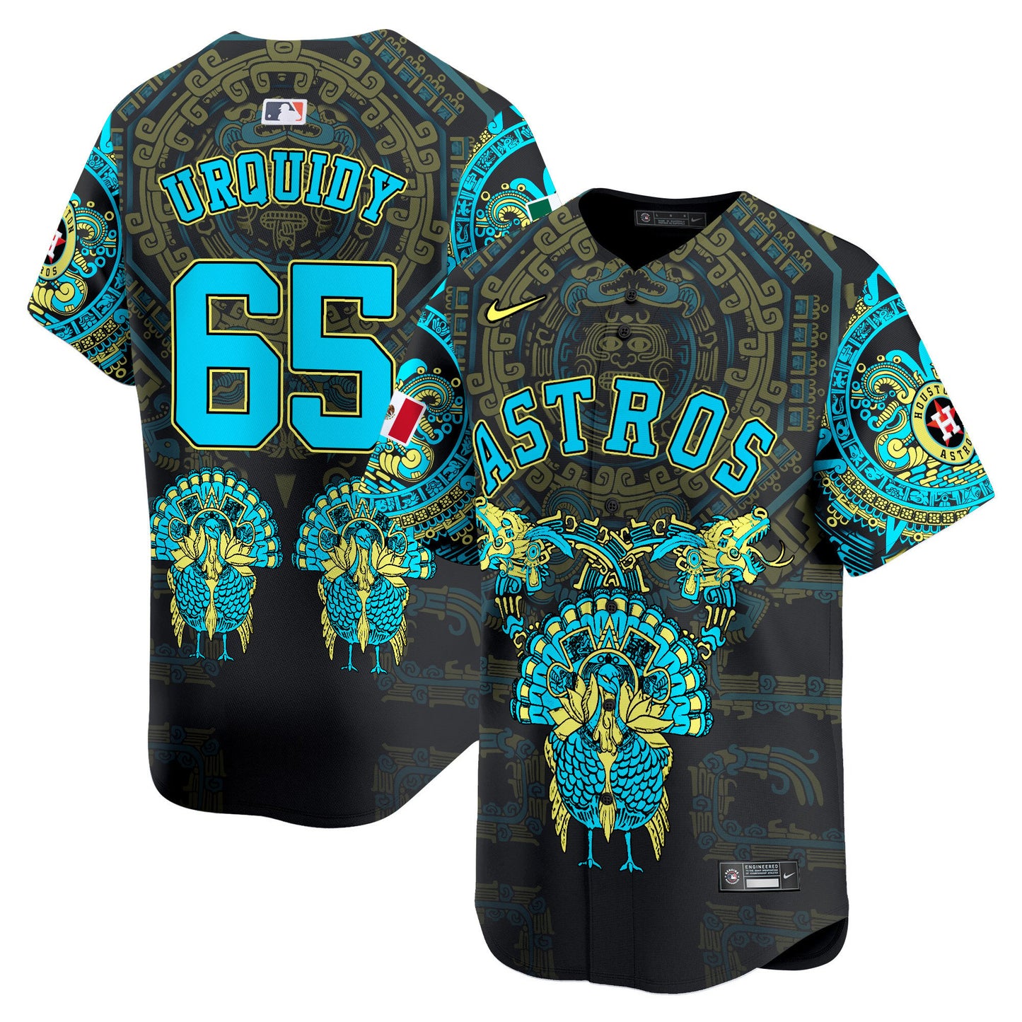 Astros Mexico Aztec Vapor Premier Limited Jersey - Printed