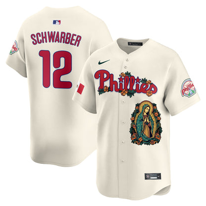 Phillies Mexico Guadalupe Vapor Premier Limited Jersey - Printed