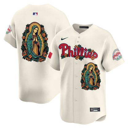 Phillies Mexico Guadalupe Vapor Premier Limited Jersey - Printed