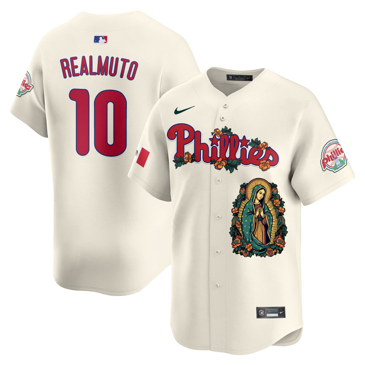 Phillies Mexico Guadalupe Vapor Premier Limited Jersey - Printed