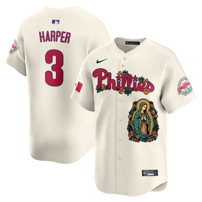 Phillies Mexico Guadalupe Vapor Premier Limited Jersey - Printed