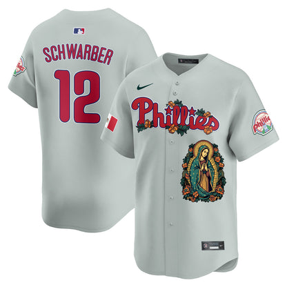 Phillies Mexico Guadalupe Vapor Premier Limited Jersey - Printed