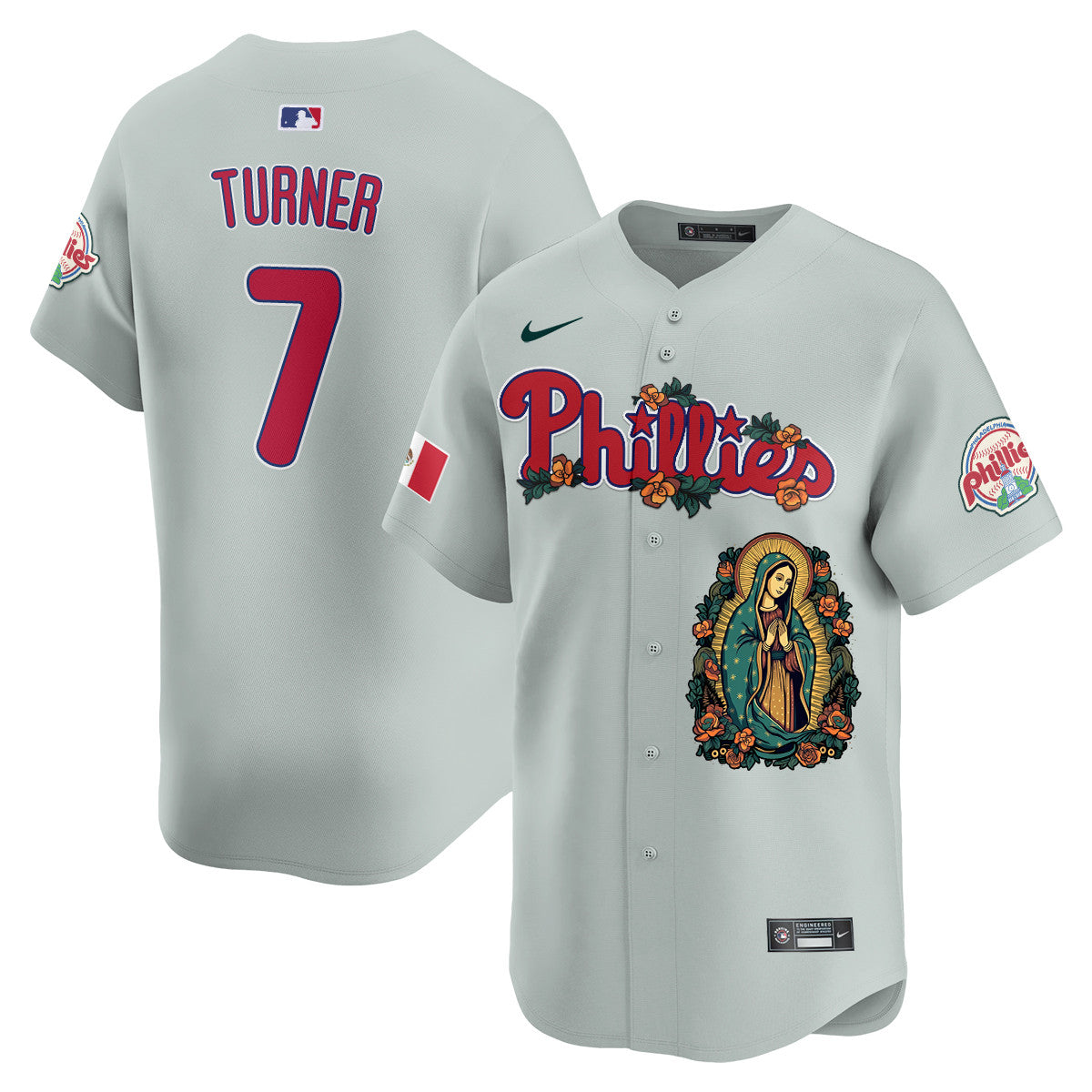 Phillies Mexico Guadalupe Vapor Premier Limited Jersey - Printed