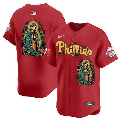 Phillies Mexico Guadalupe Vapor Premier Limited Jersey - Printed