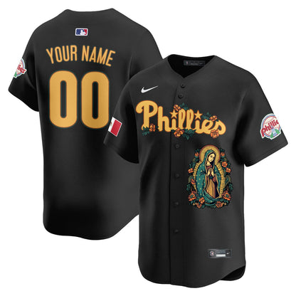 Custom Gender/Name Phillies Mexico Guadalupe Vapor Premier Limited Jersey - Printed