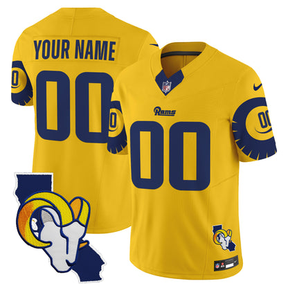 Rams Special Vapor Limited Custom Jersey V2 - All Stitched