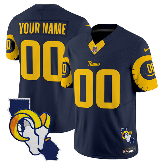 Rams Special Vapor Limited Custom Jersey V2 - All Stitched