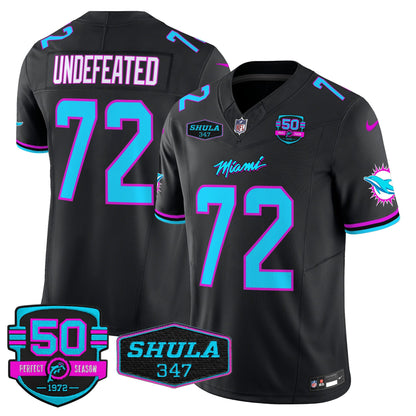 Men's Dolphins "Miami Vice" Vapor Limited Jersey V4 - All Stitched