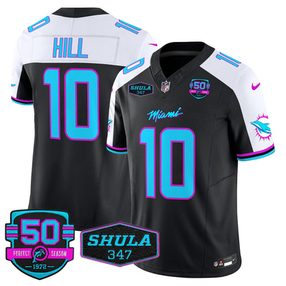 Men's Dolphins "Miami Vice" Vapor Limited Jersey V4 - All Stitched
