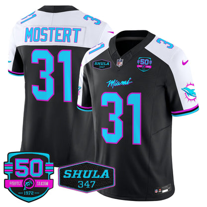 Men's Dolphins "Miami Vice" Vapor Limited Jersey V4 - All Stitched