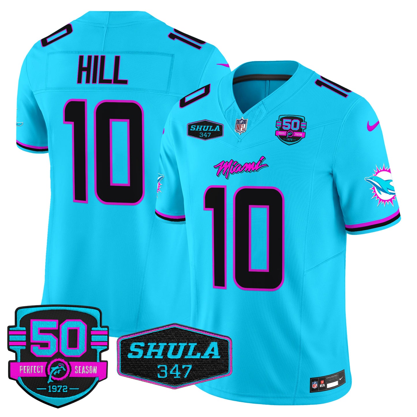 Dolphins Miami Vice Vapor Limited Jersey V4 - All Stitched