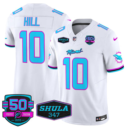 Men's Dolphins "Miami Vice" Vapor Limited Jersey V4 - All Stitched