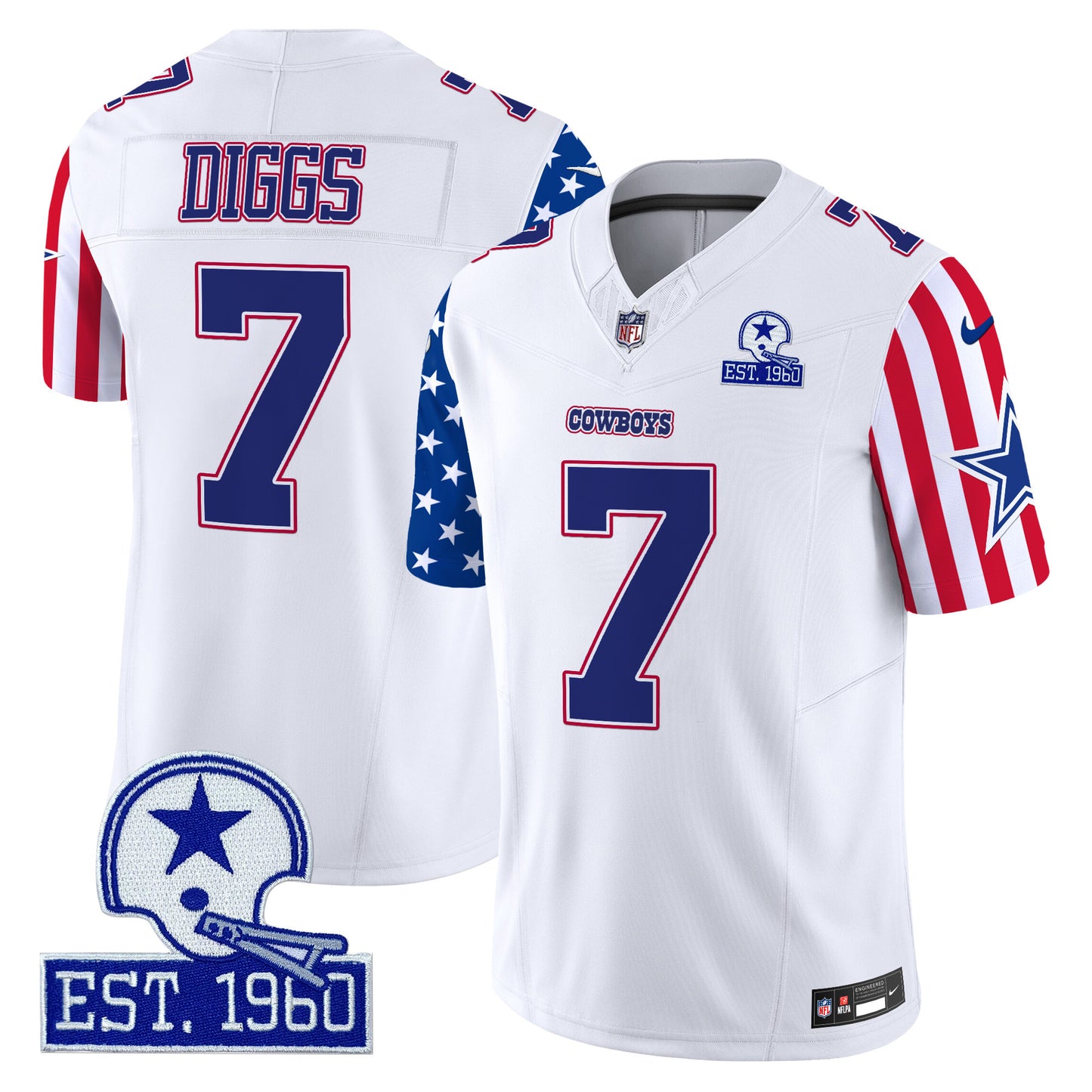 Cowboys American Style Vapor Limited Jersey - All Stitched