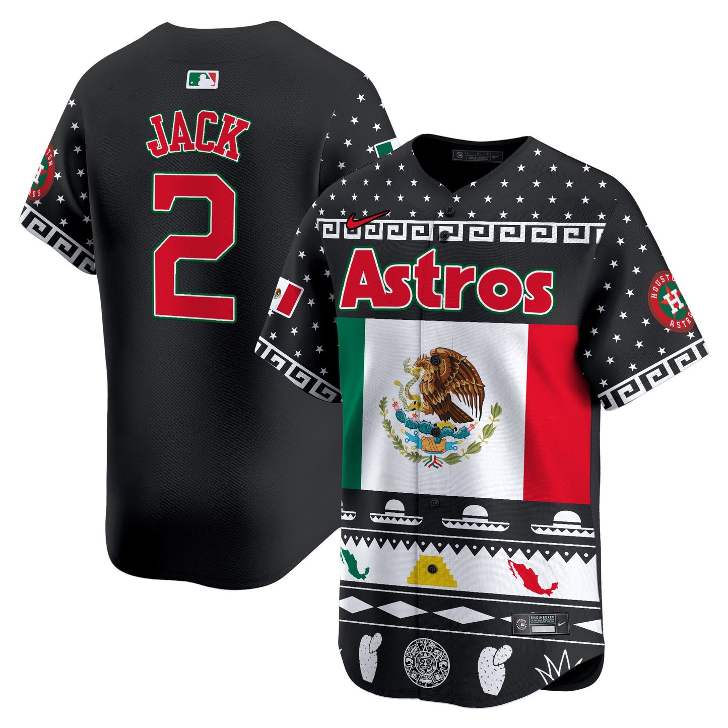 Astros Mexico Aztec Vapor Premier Limited Jersey V2 - Printed