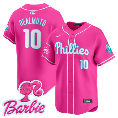 Phillies Barbie Patch Vapor Premier Limited Jersey - All Stitched