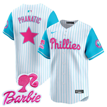 Phillies Barbie Patch Vapor Premier Limited Jersey - All Stitched