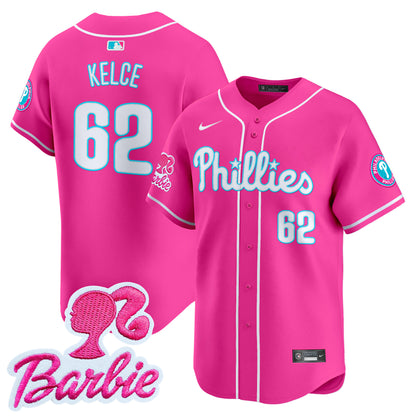 Phillies Barbie Patch Vapor Premier Limited Jersey - All Stitched