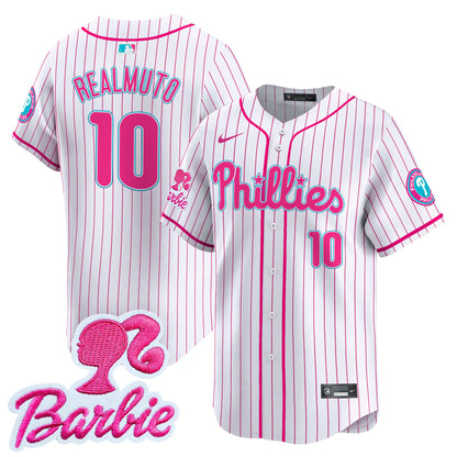 Phillies Barbie Patch Vapor Premier Limited Jersey - All Stitched