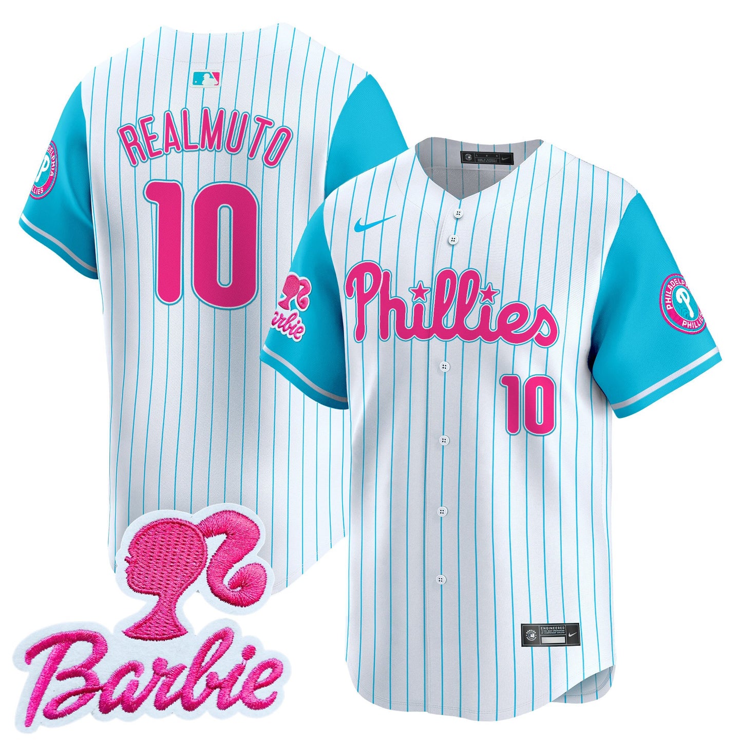 Phillies Barbie Patch Vapor Premier Limited Jersey - All Stitched