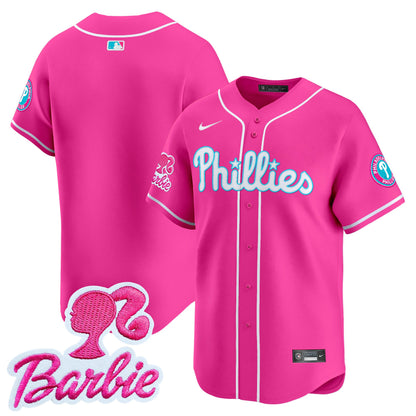 Phillies Barbie Patch Vapor Premier Limited Jersey - All Stitched