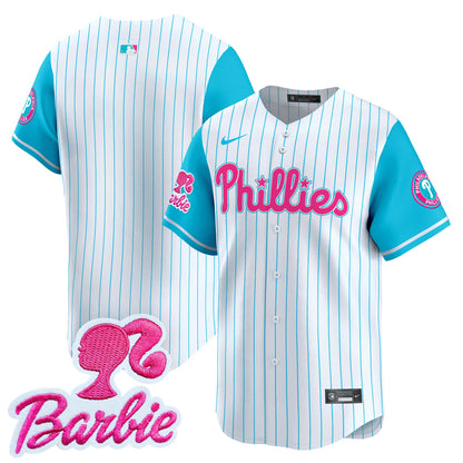 Phillies Barbie Patch Vapor Premier Limited Jersey - All Stitched