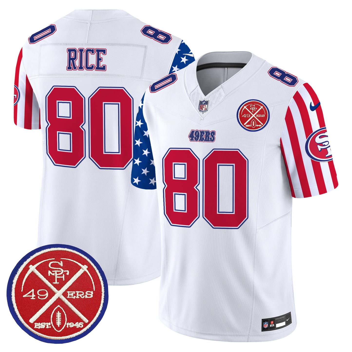 49ers American Style Vapor Limited Jersey - All Stitched