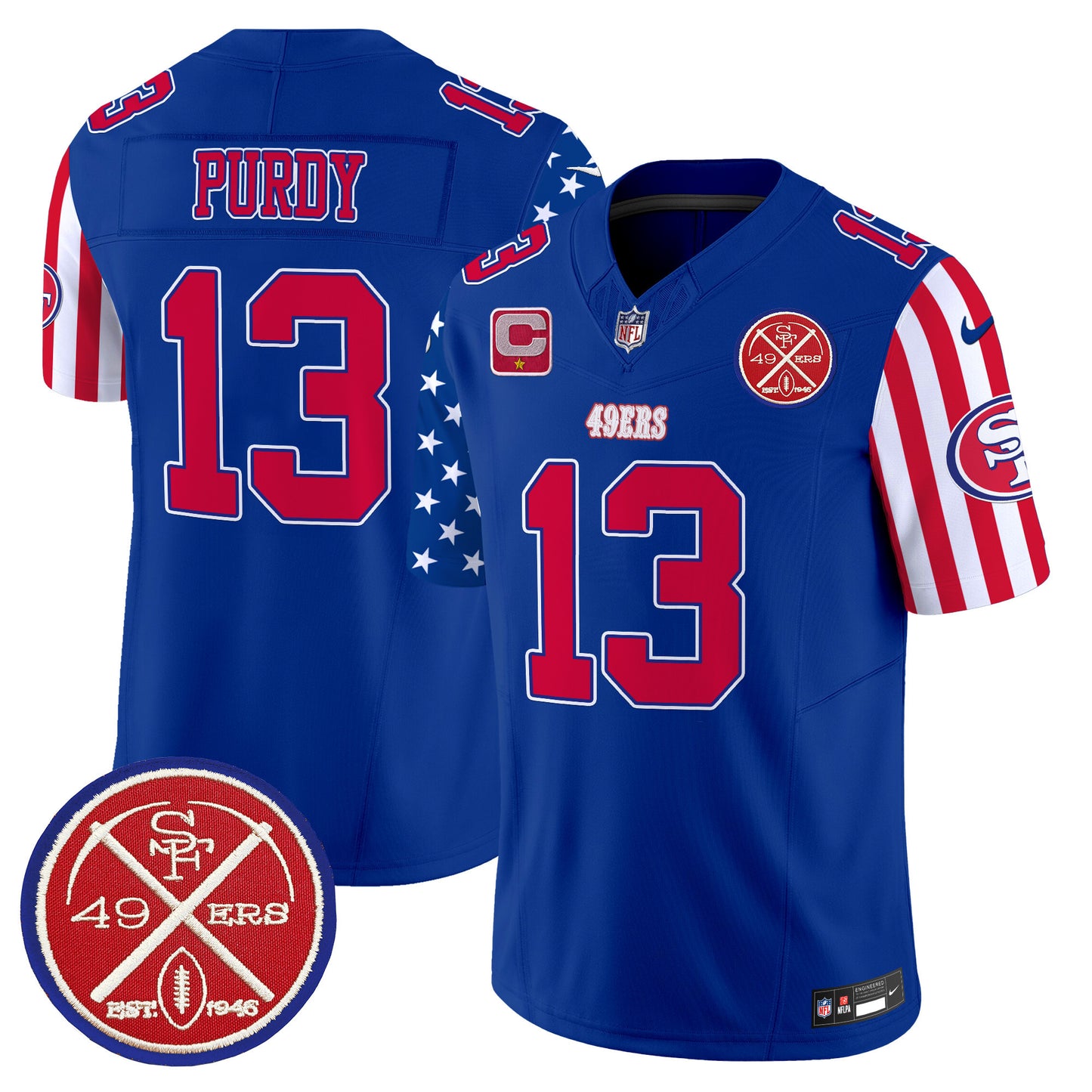 49ers American Style Vapor Limited Jersey - All Stitched