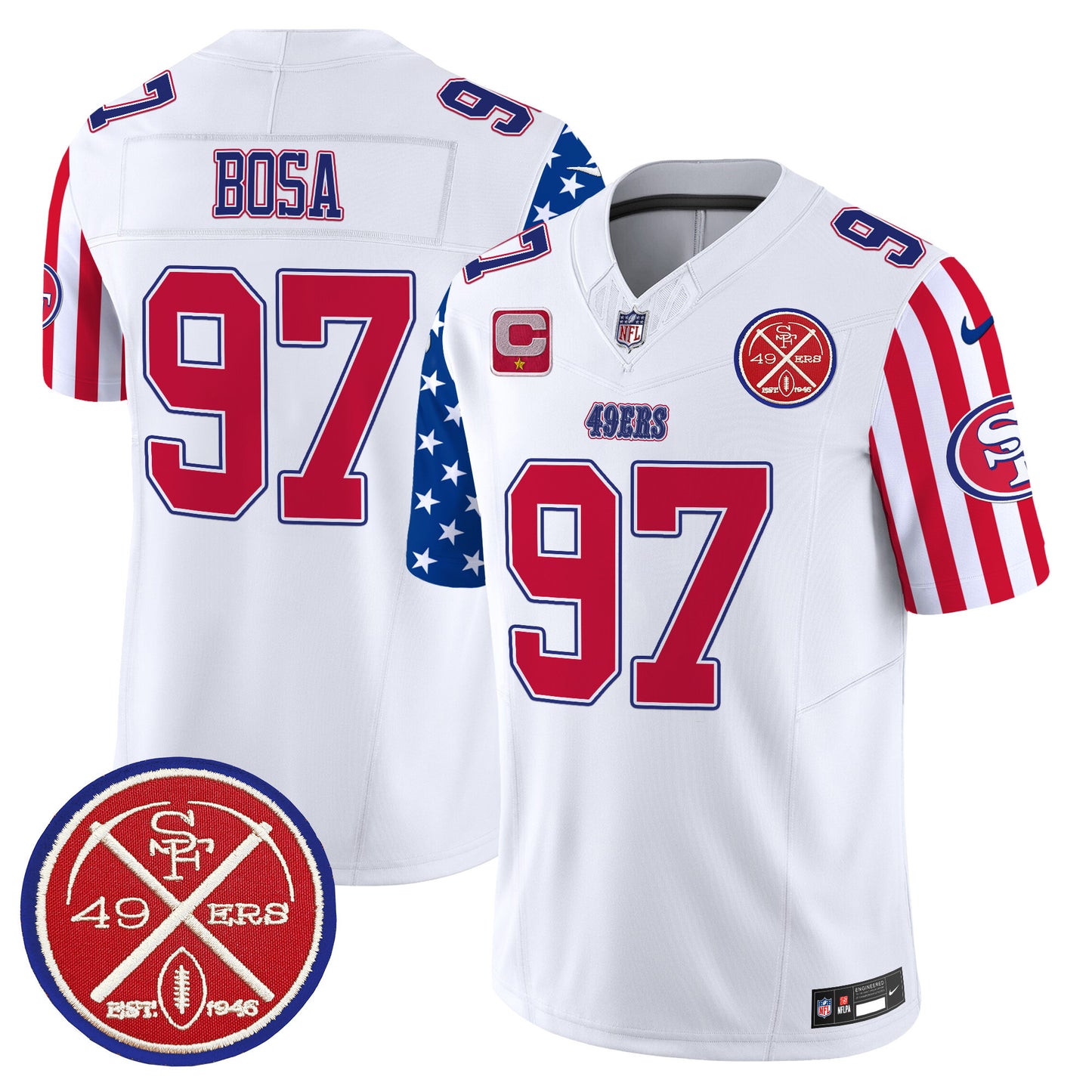 49ers American Style Vapor Limited Jersey - All Stitched