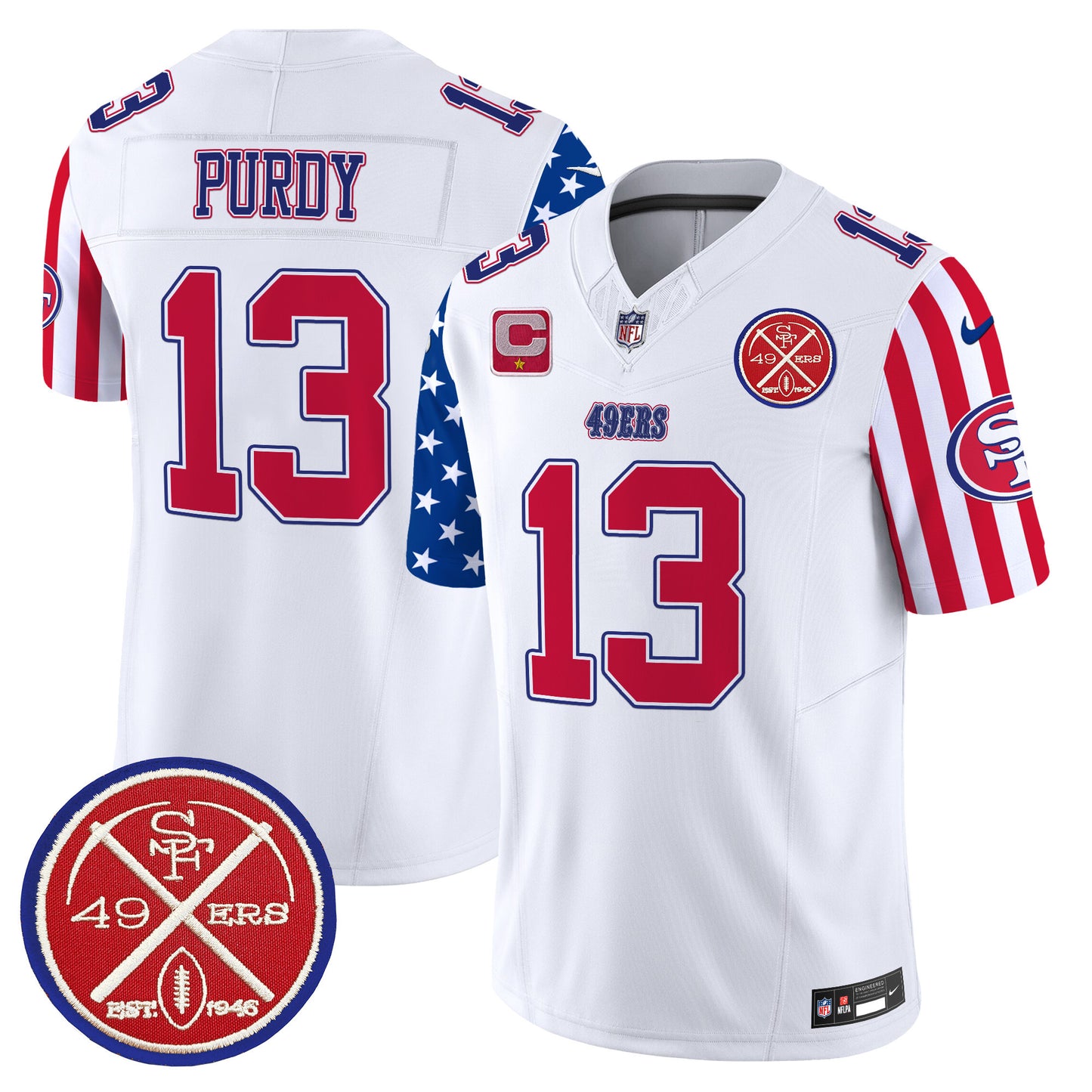 49ers American Style Vapor Limited Jersey - All Stitched